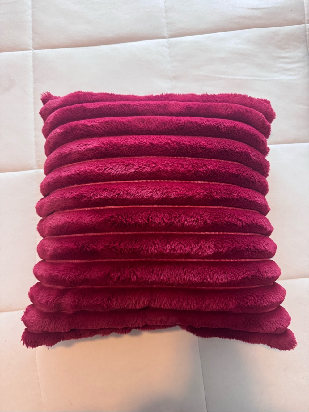 Dark Red Throw Pillow